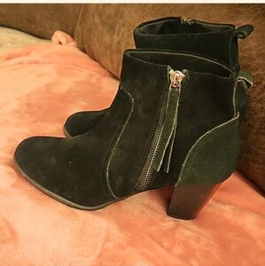 Sam & Libby suede zip side ankle boots